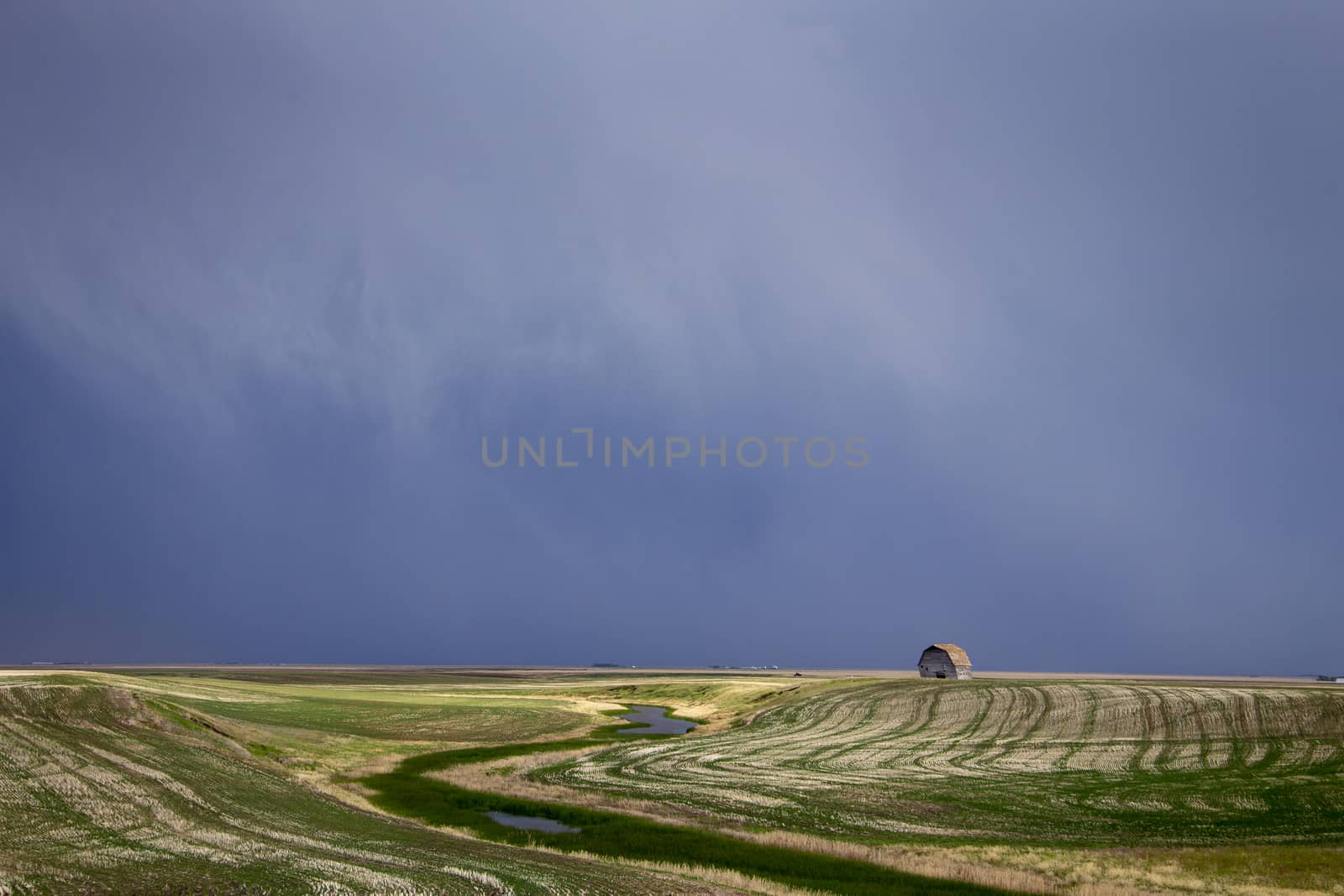 Prairie Storm Clouds in Saskatchewan Canada Rural