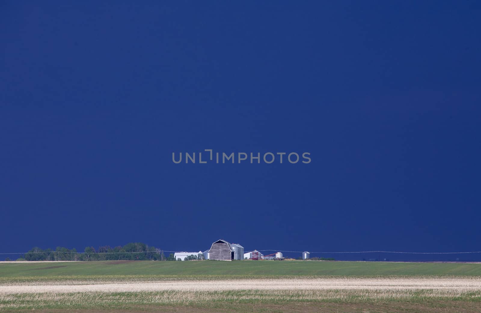 Prairie Storm Clouds in Saskatchewan Canada Rural