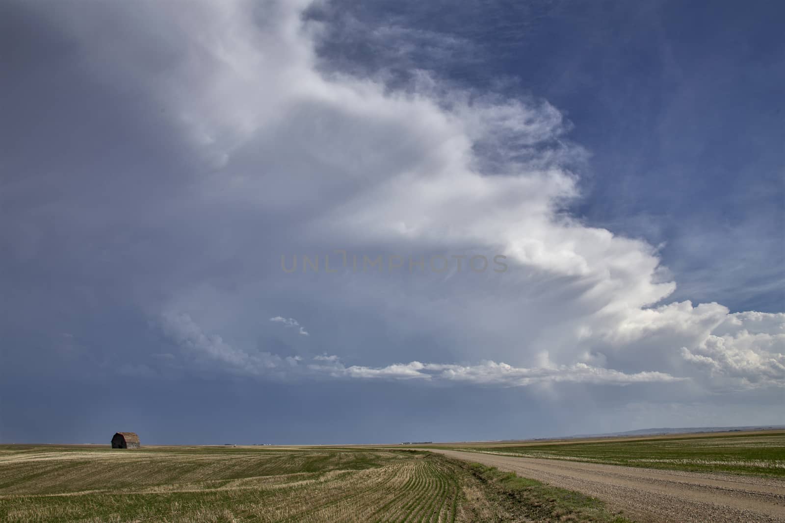 Prairie Storm Clouds in Saskatchewan Canada Rural