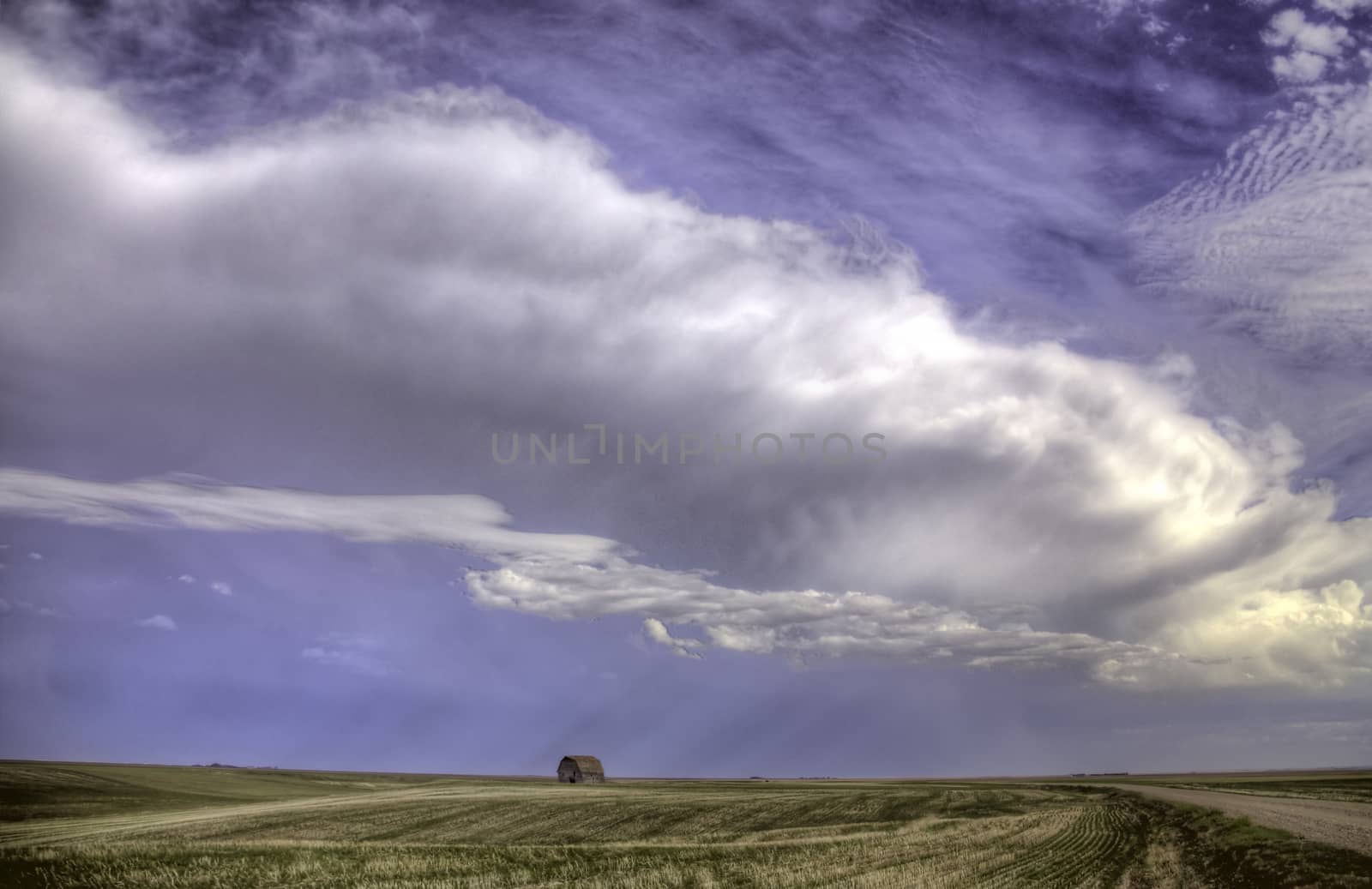 Prairie Storm Clouds in Saskatchewan Canada Rural