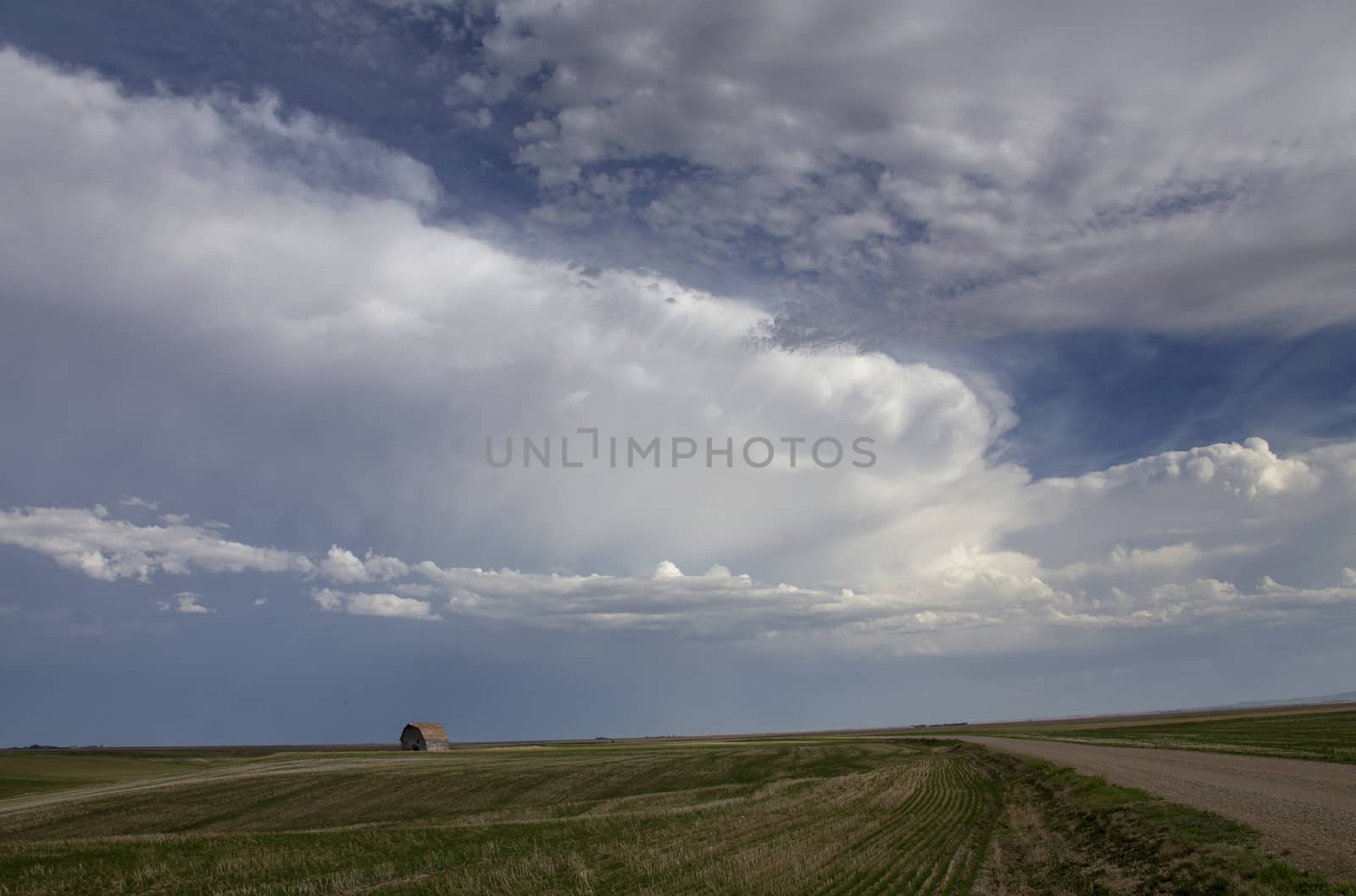 Prairie Storm Clouds in Saskatchewan Canada Rural