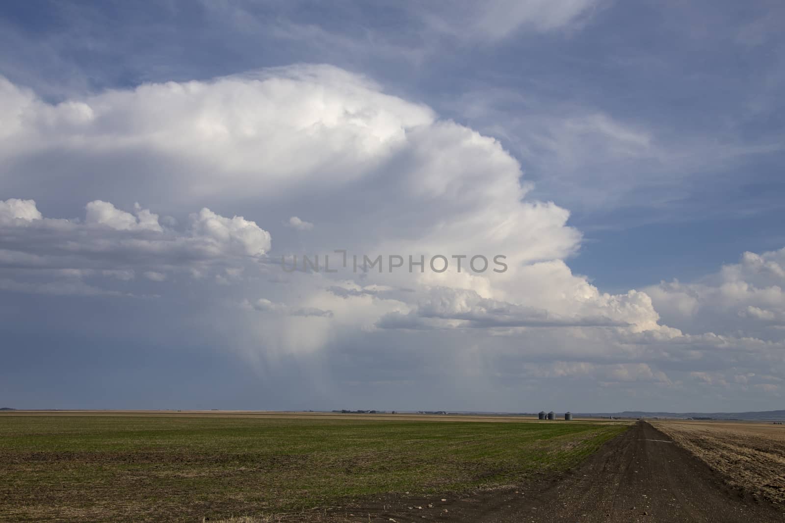 Prairie Storm Clouds in Saskatchewan Canada Rural