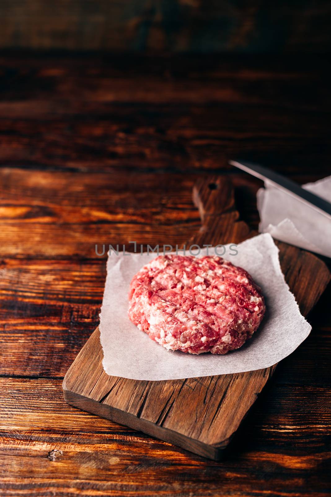 Raw Beef Patty for Burger. by Seva_blsv