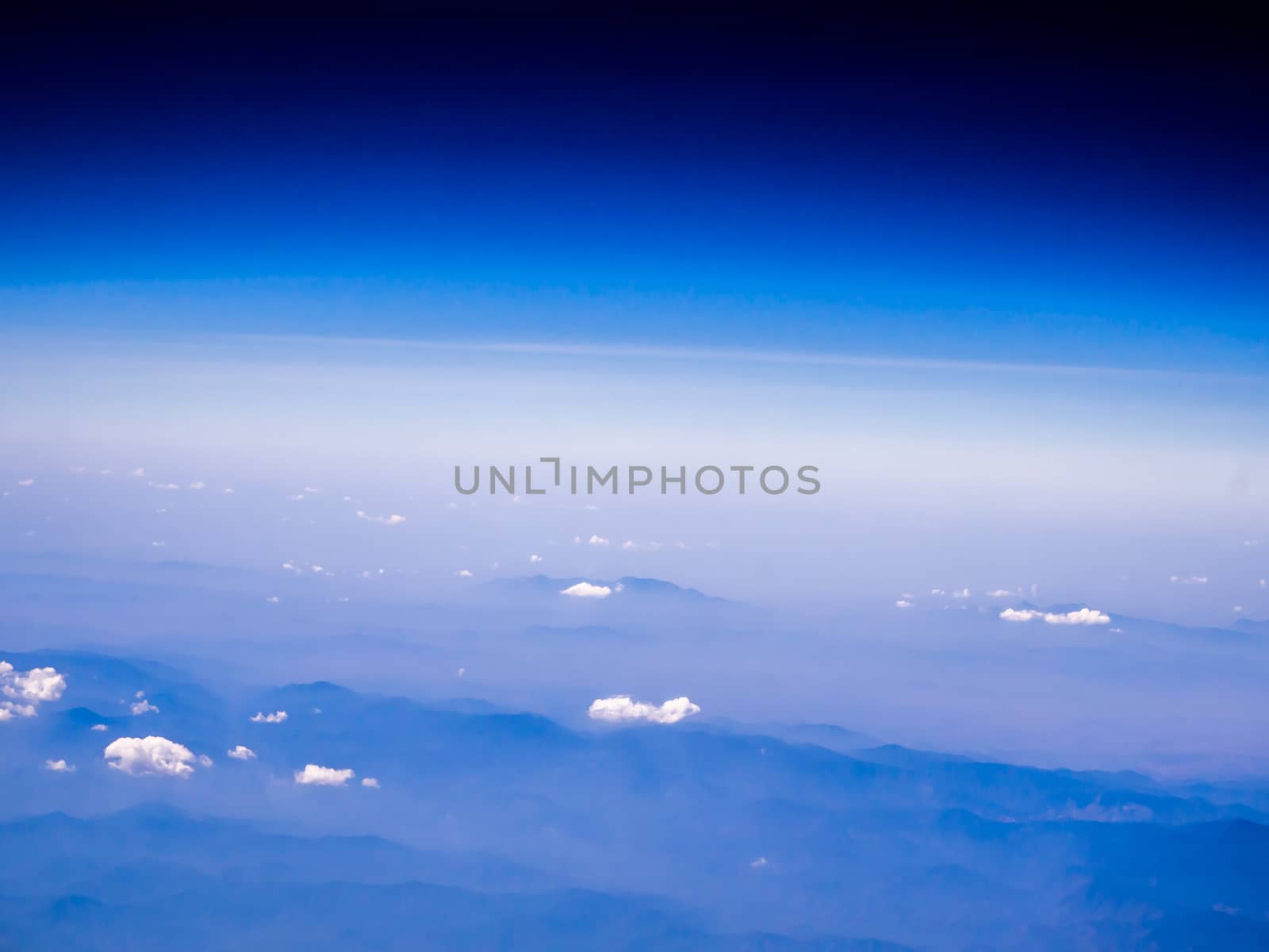 Aerial view of city at sunrise from sky.bird eye view by shutterbird