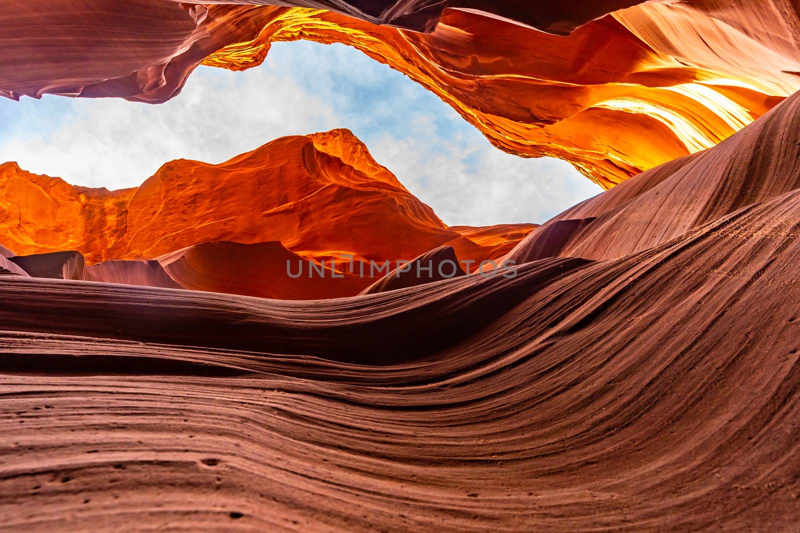 Lower Antelope Canyon in the Navajo Reservation near Page, Arizona USA
