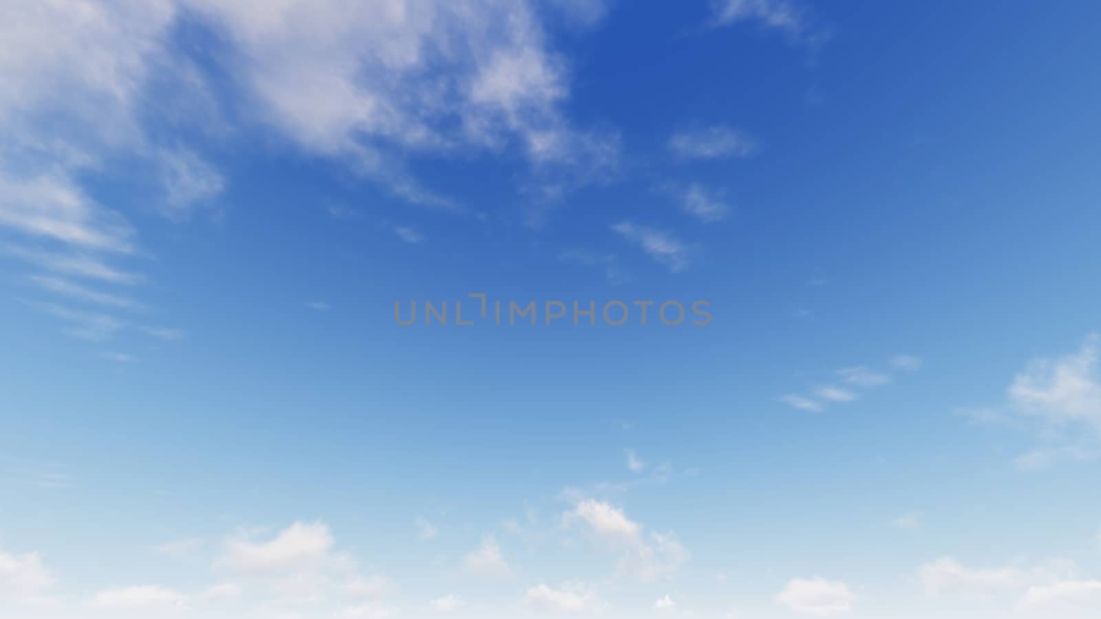 Cloudy blue sky abstract background, blue sky background with tiny clouds, 3d rendering

