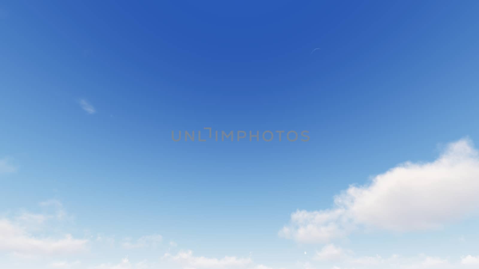 Cloudy blue sky abstract background, blue sky background with tiny clouds, 3d rendering

