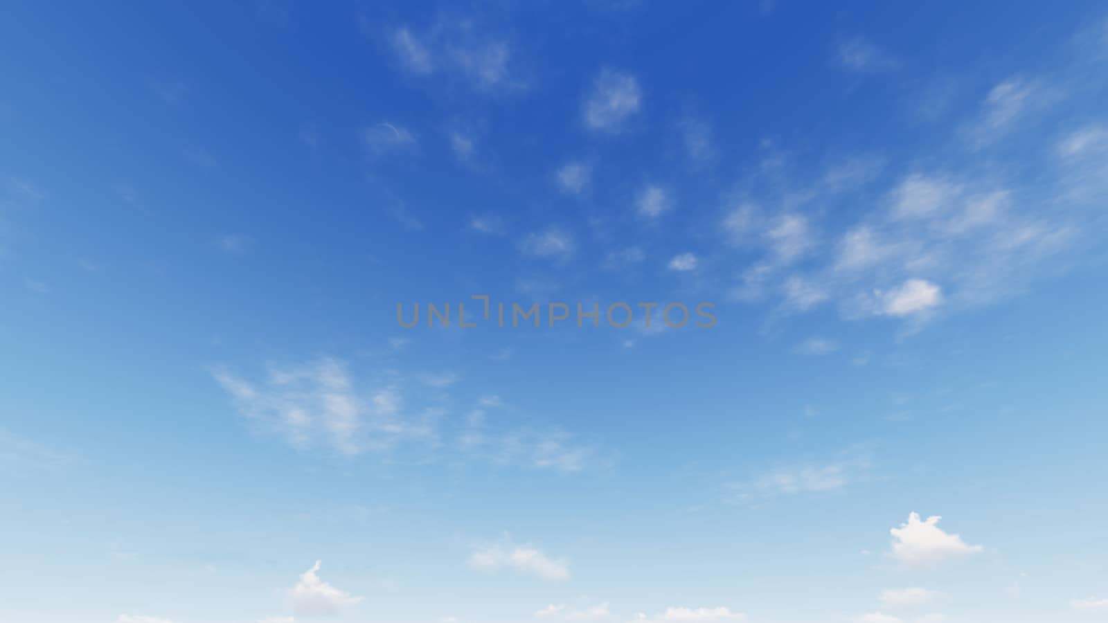 Cloudy blue sky abstract background, blue sky background with tiny clouds, 3d rendering

