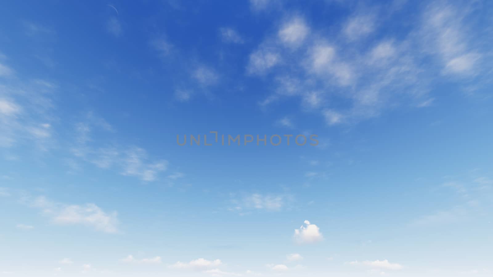 Cloudy blue sky abstract background, blue sky background with tiny clouds, 3d rendering

