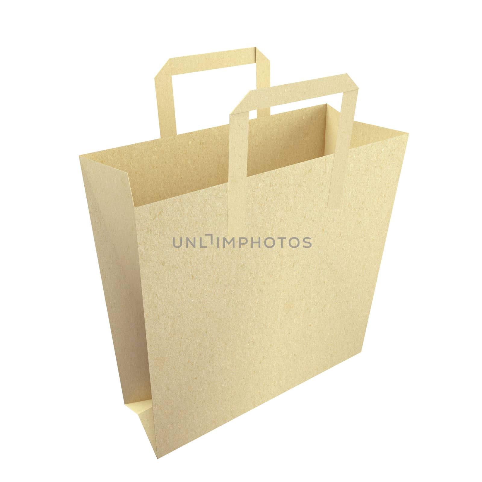 Paper Shopping bag, sale and online shopping concept: 3D illustration