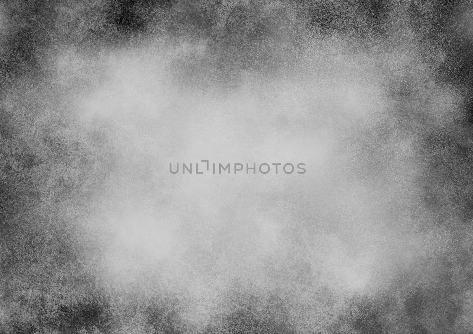 Abstract dark vintage texture. Scratched, faded effected background in black and white colors.