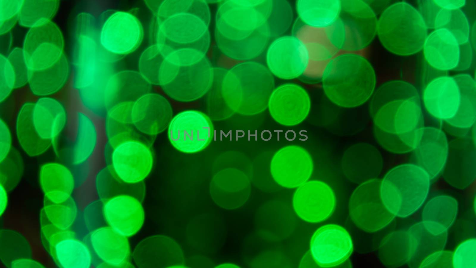 Abstract  green color  with bokeh defocused lights background