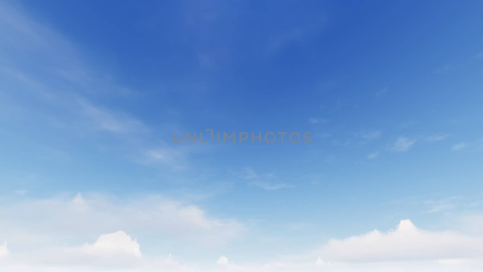 Cloudy blue sky abstract background, blue sky background with tiny clouds, 3d rendering

