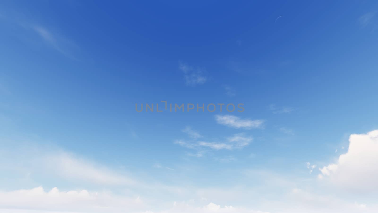 Cloudy blue sky abstract background, blue sky background with tiny clouds, 3d rendering

