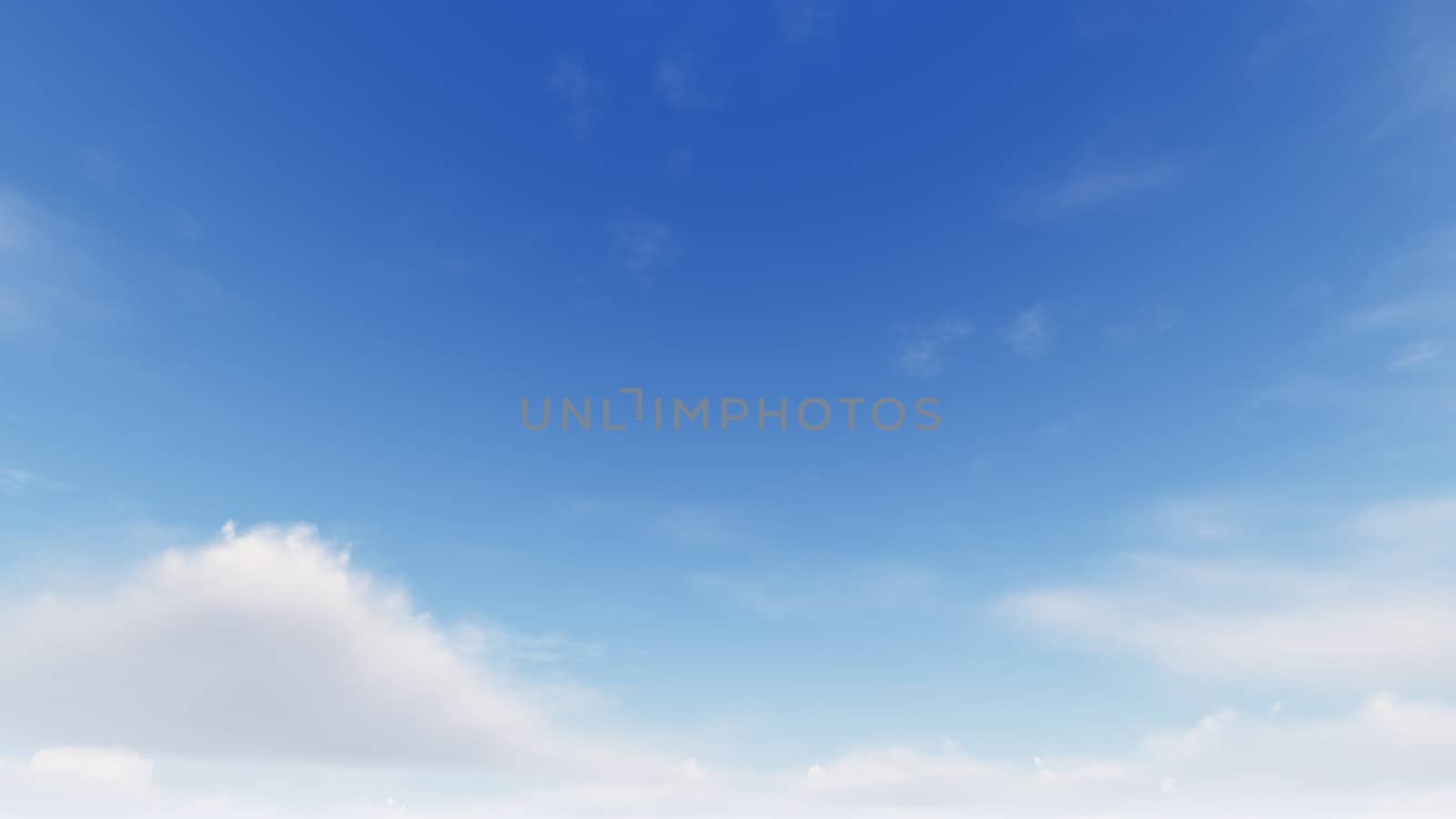 Cloudy blue sky abstract background, blue sky background with tiny clouds, 3d rendering

