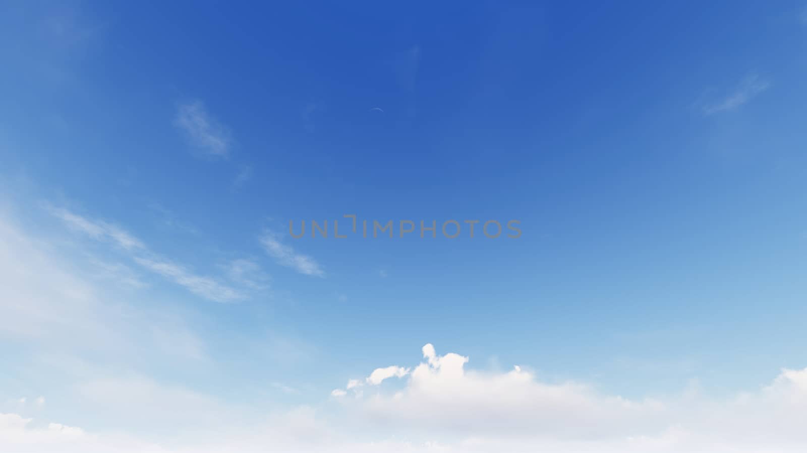 Cloudy blue sky abstract background, blue sky background with tiny clouds, 3d rendering

