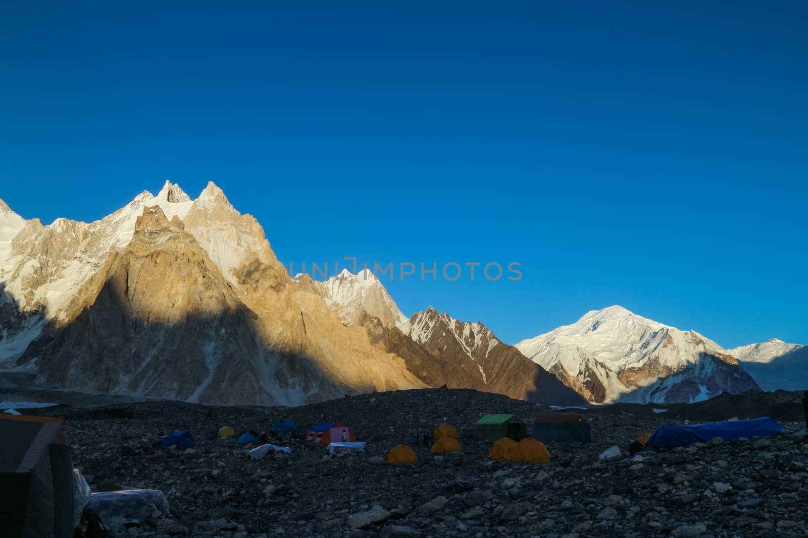 Gasherbrum massif and Baltoro glacier, K2 Base Camp, Pakistan by Volcanic