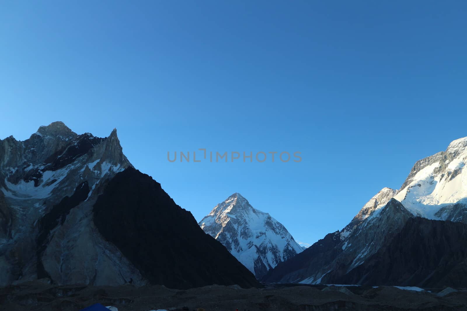 K2 the second highest mountain in the world. Karakorum Range Pakistan by Volcanic