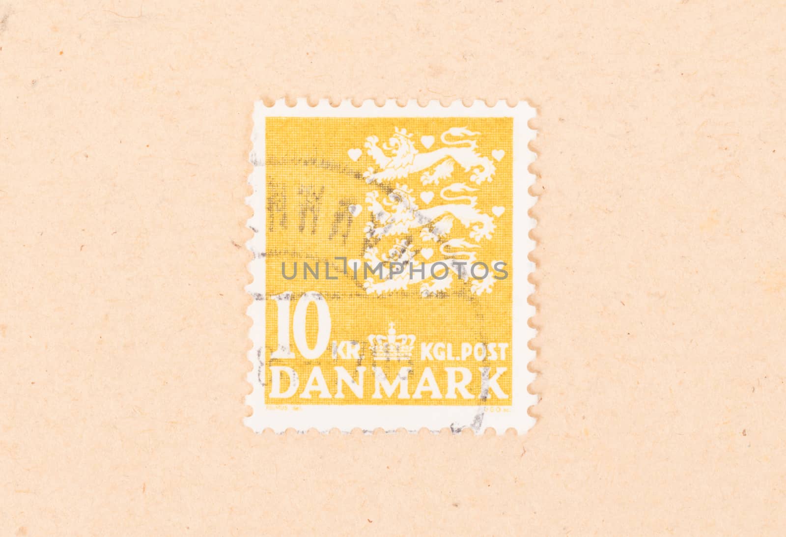 DENMARK - CIRCA 1980: A stamp printed in Denmark shows it's value, circa 1980