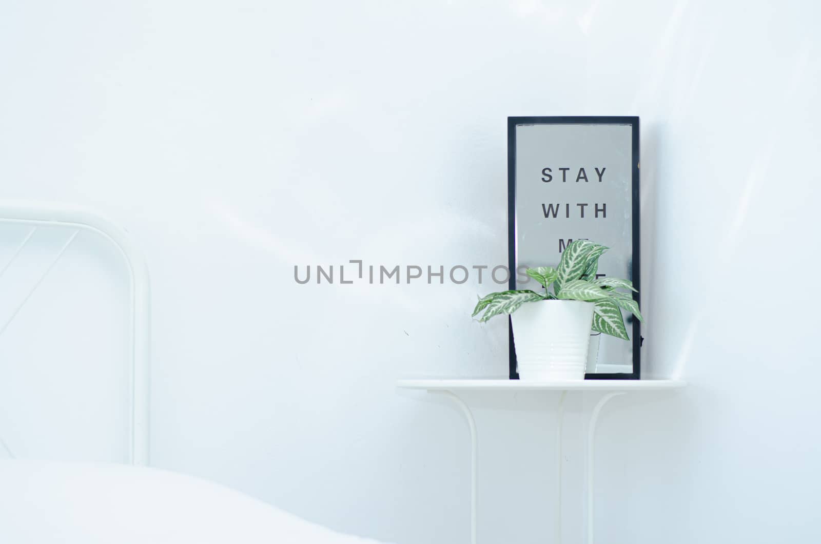 Clean white bedroom concept. by enjoyok69