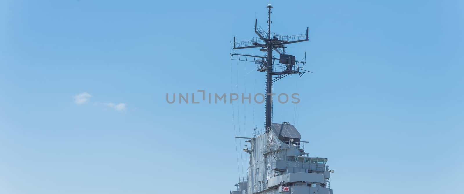 Panoramic view typical view top of American aircraft carrier in Texas by trongnguyen