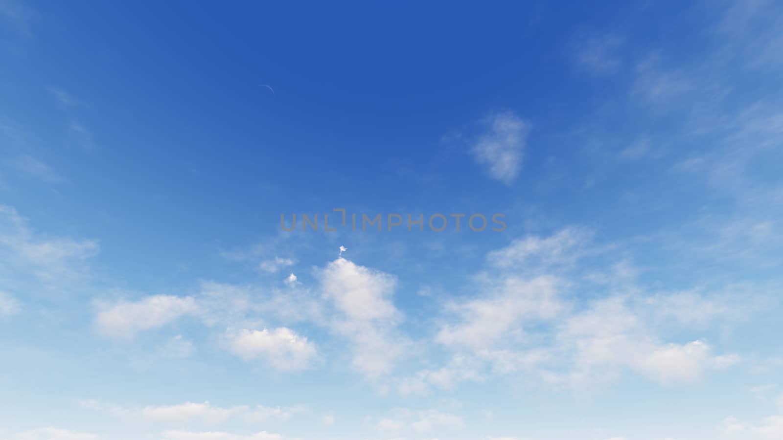 Cloudy blue sky abstract background, blue sky background with tiny clouds, 3d rendering

