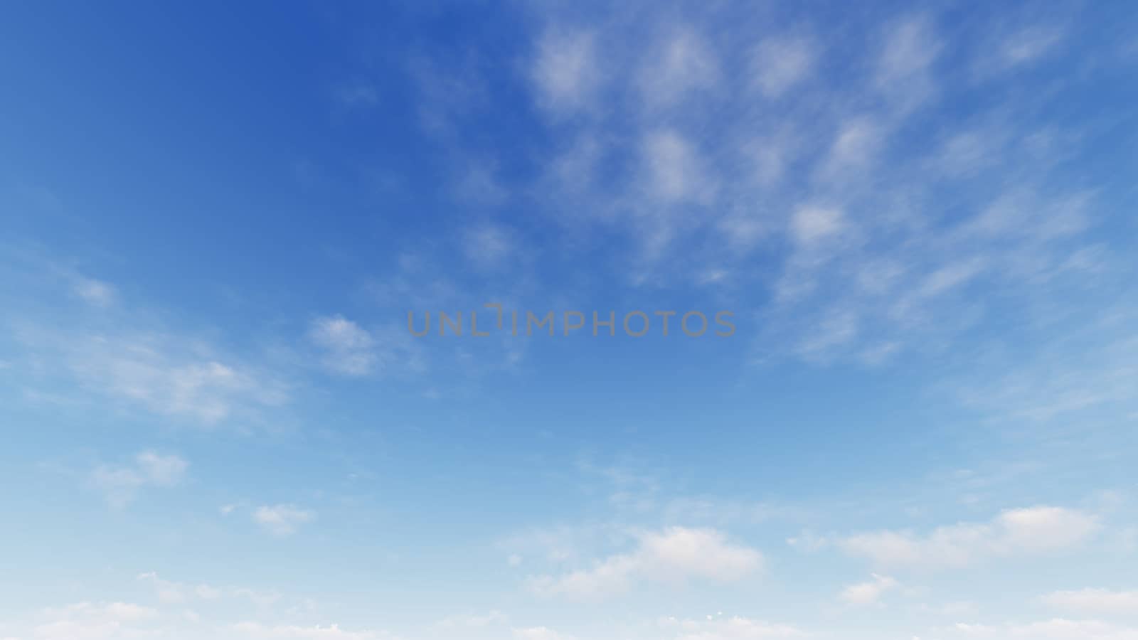 Cloudy blue sky abstract background, blue sky background with tiny clouds, 3d rendering

