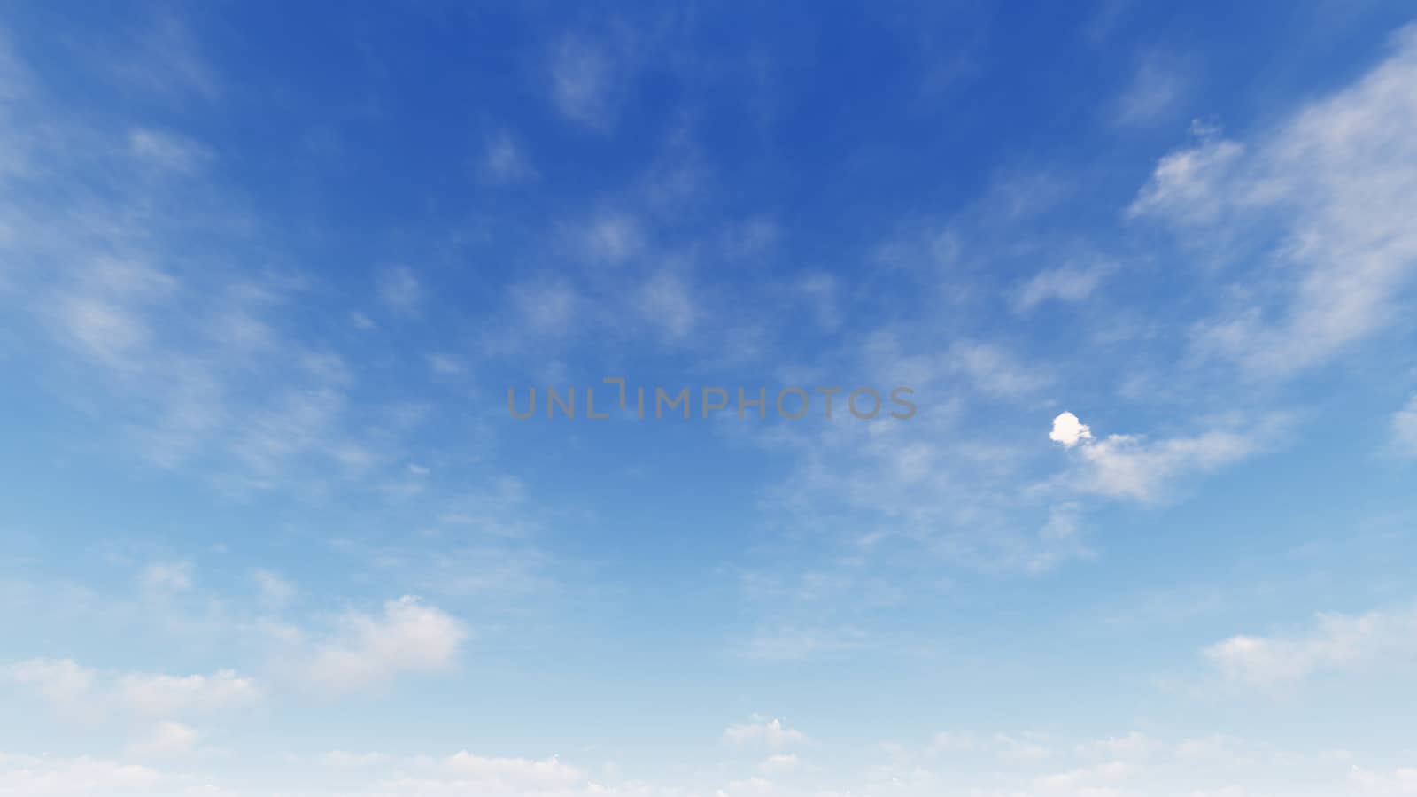 Cloudy blue sky abstract background, blue sky background with tiny clouds, 3d rendering

