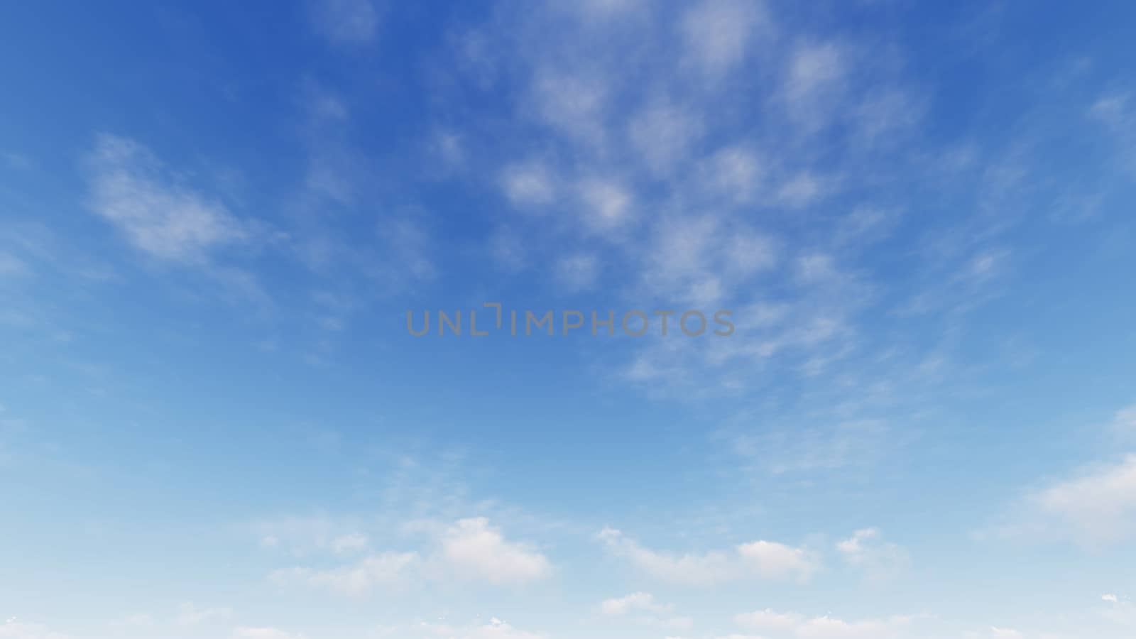 Cloudy blue sky abstract background, blue sky background with tiny clouds, 3d rendering

