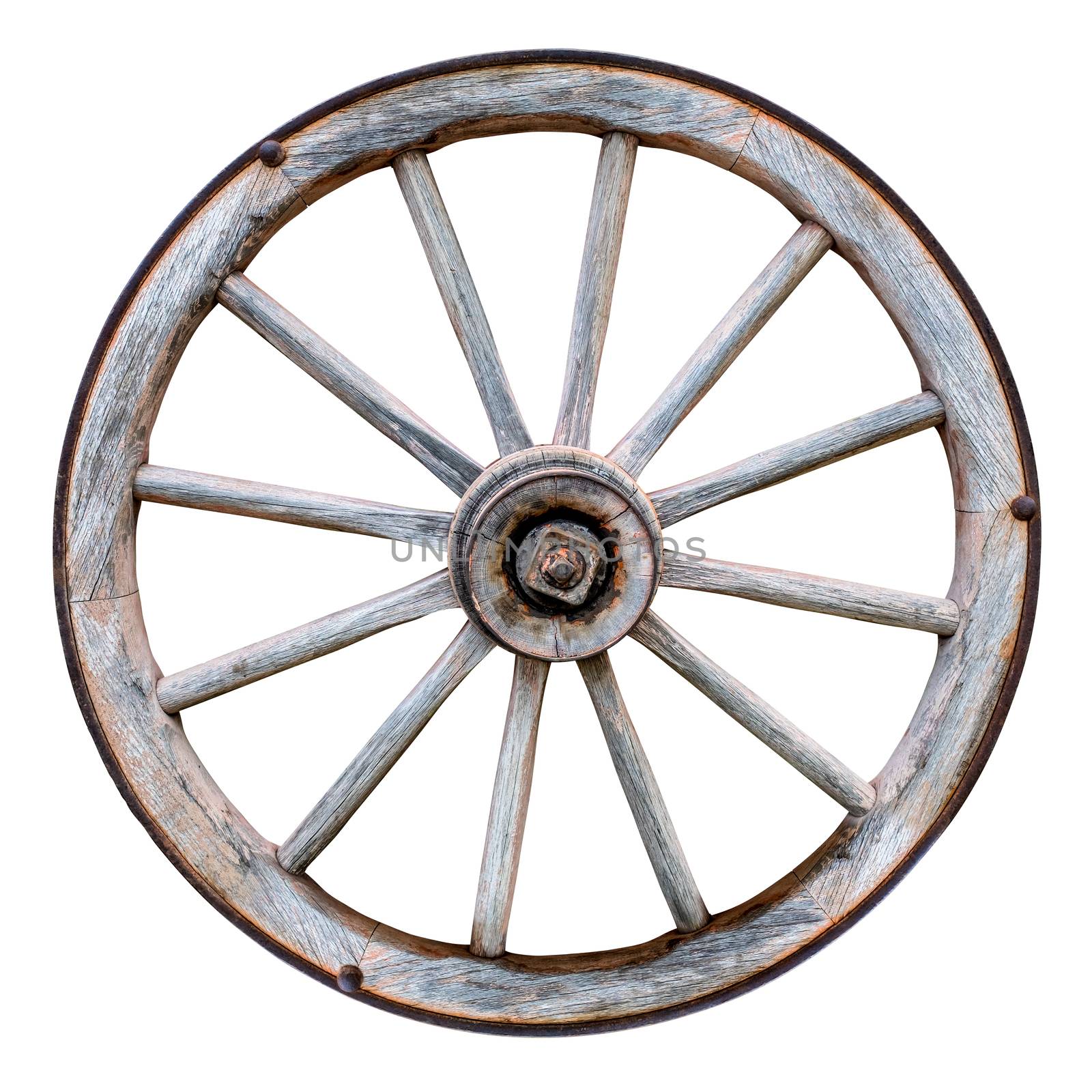Isolated Wagon Wheel by mrdoomits