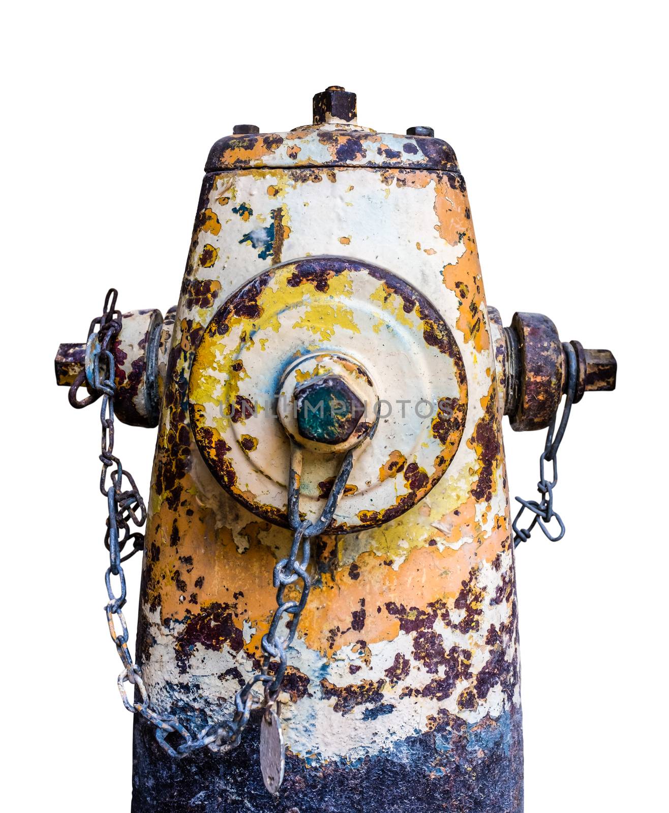 Grungy Isolated Old Fire Hydrant by mrdoomits