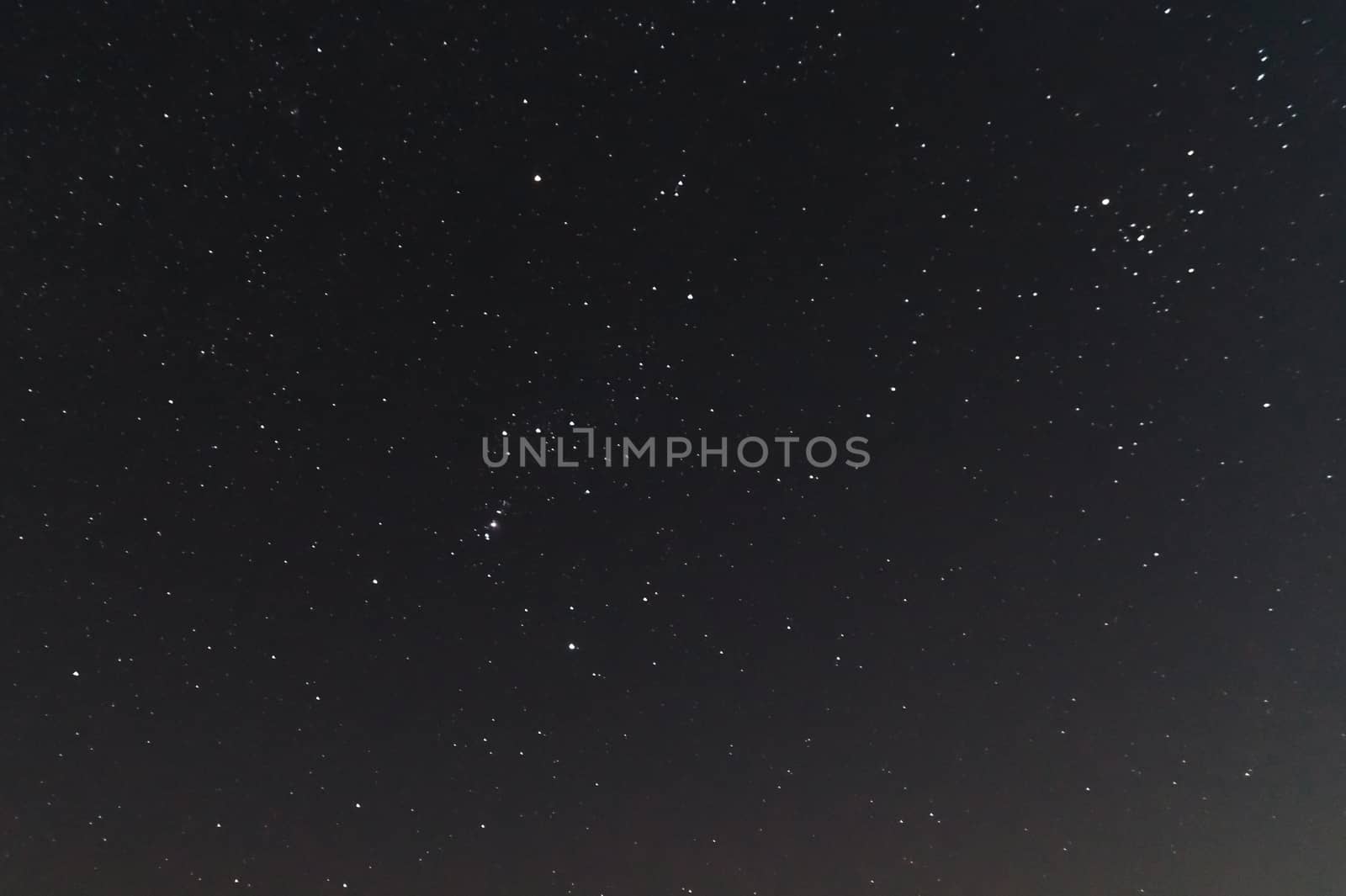  Underexposed night sky low light photo. A lot of stars and constellations on dark sky. Stock photo of deep sky.