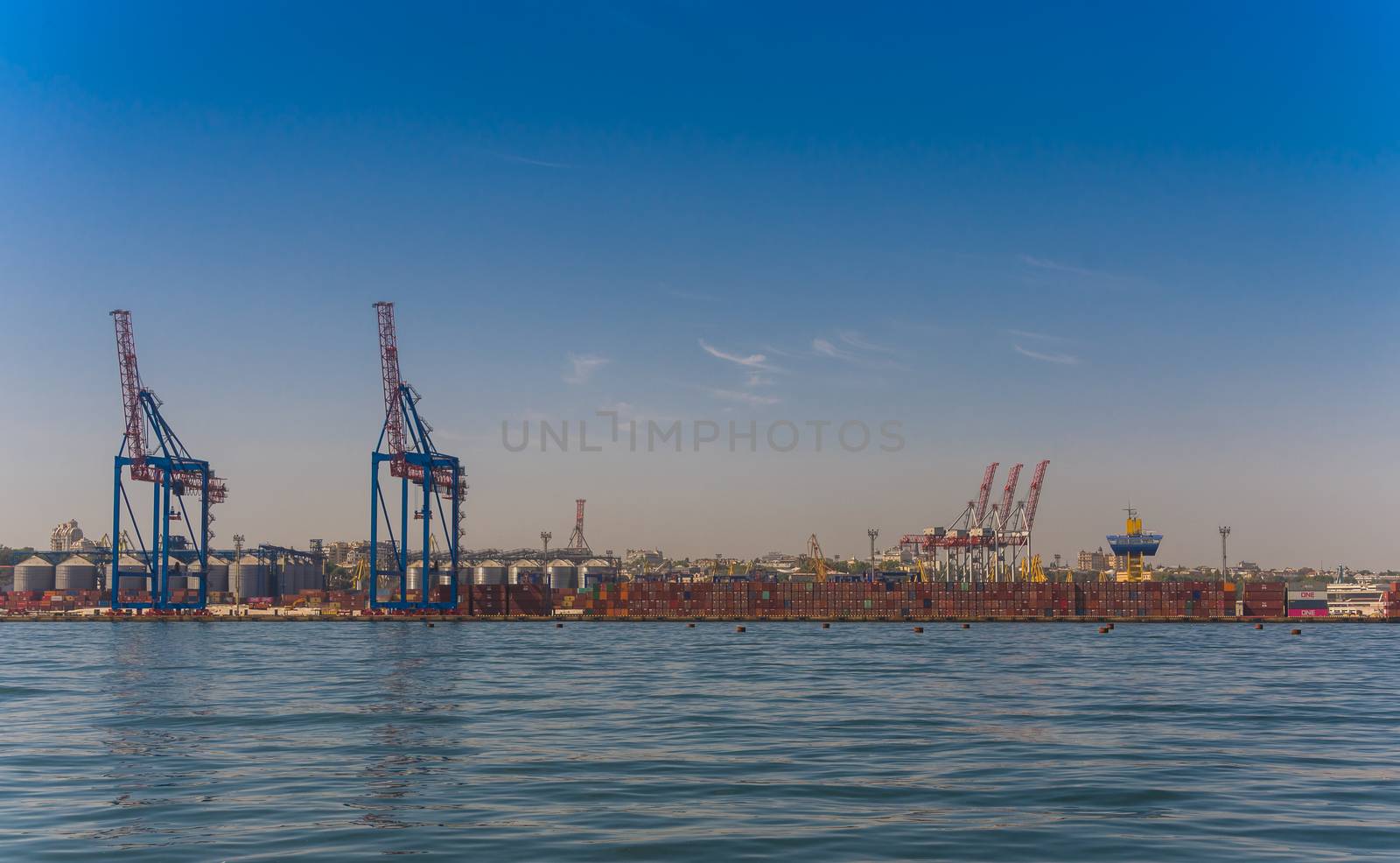 Container Terminal of Cargo Port in Odessa, Ukraine by Multipedia