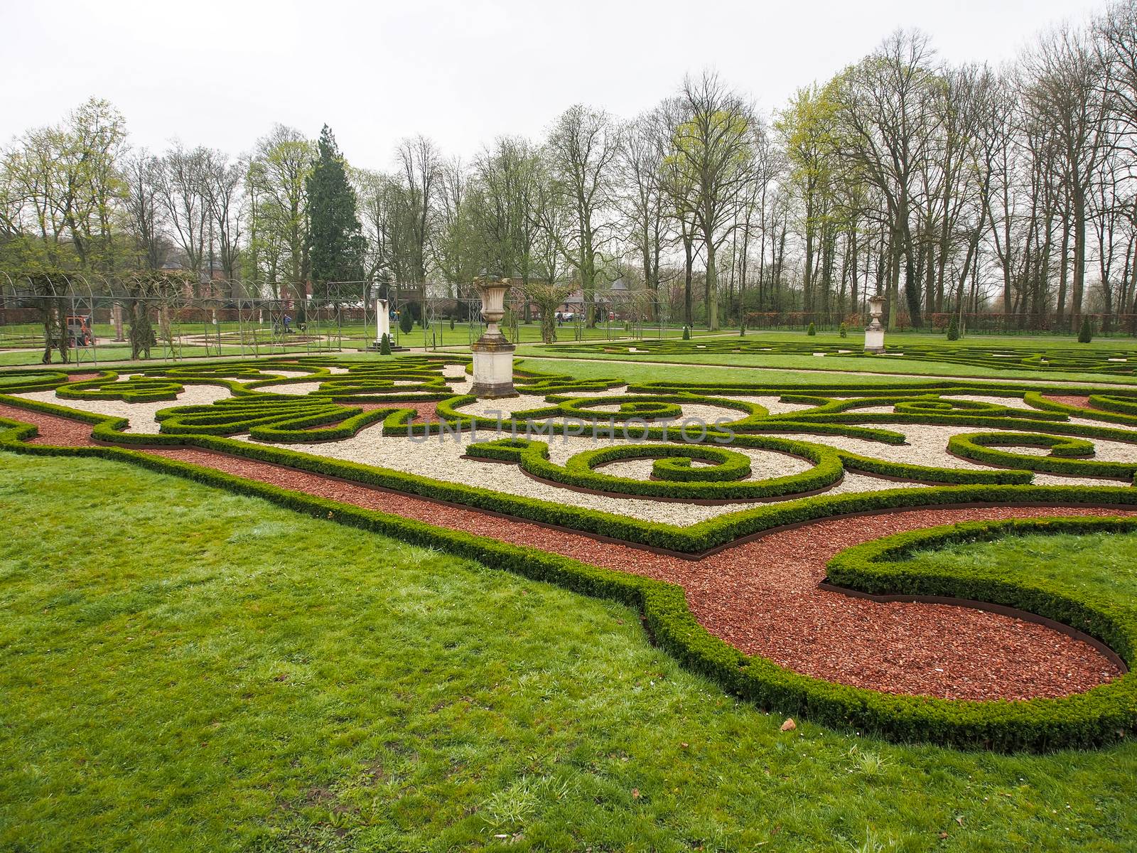 Beautiful garden, European style in The Netherlands.