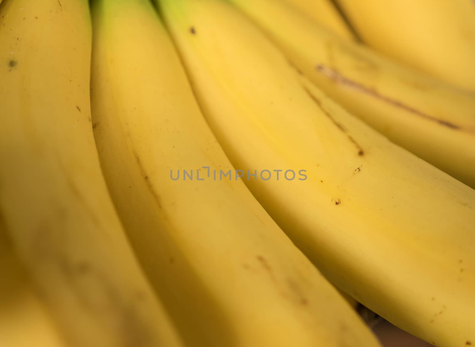 close up view of banana in its skin