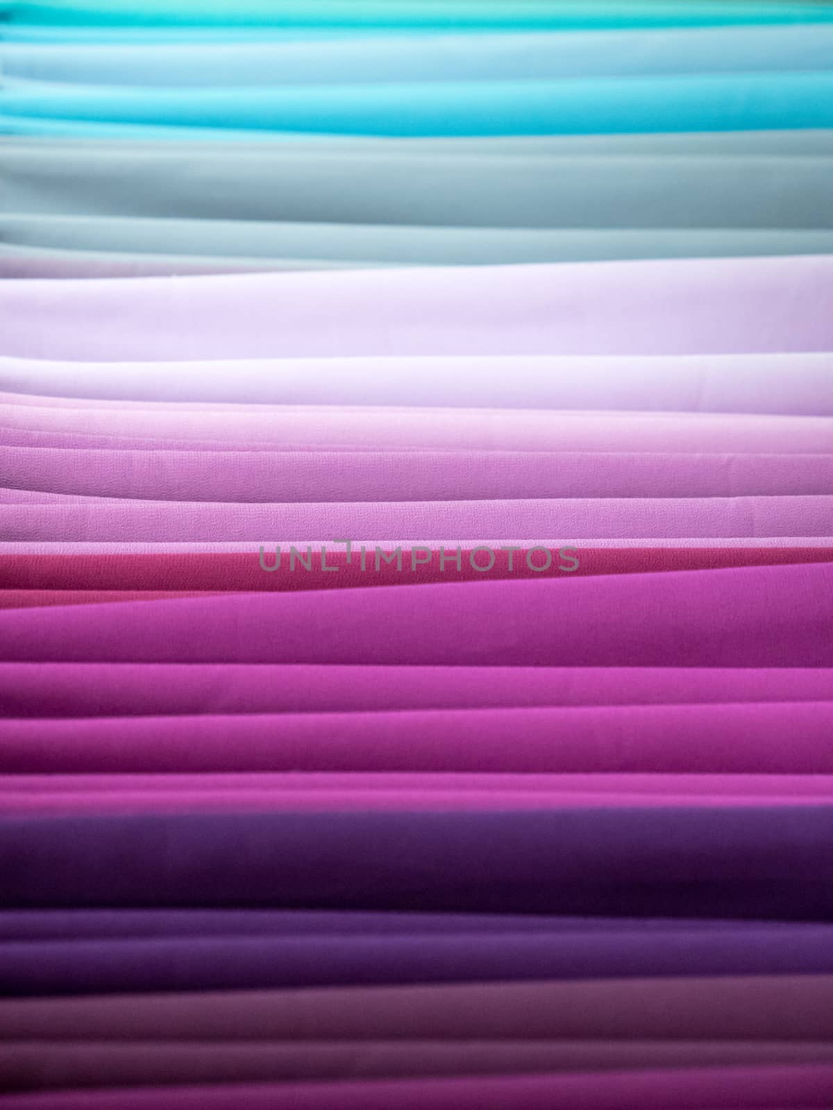 colorful fabric hanged on display