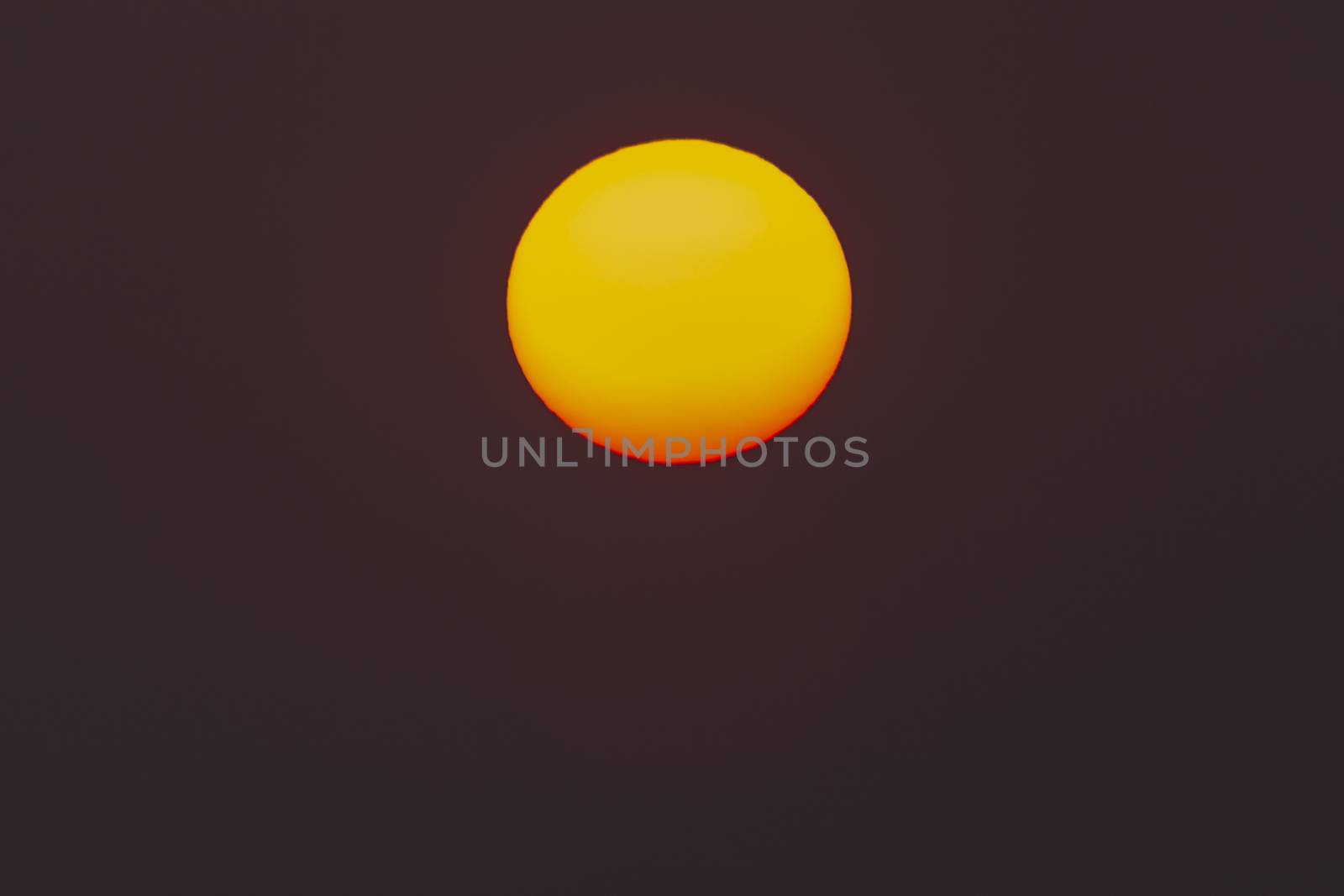 The evening or morning sun can be seen with the naked eye. The sun is red because of the dust and atmosphere.