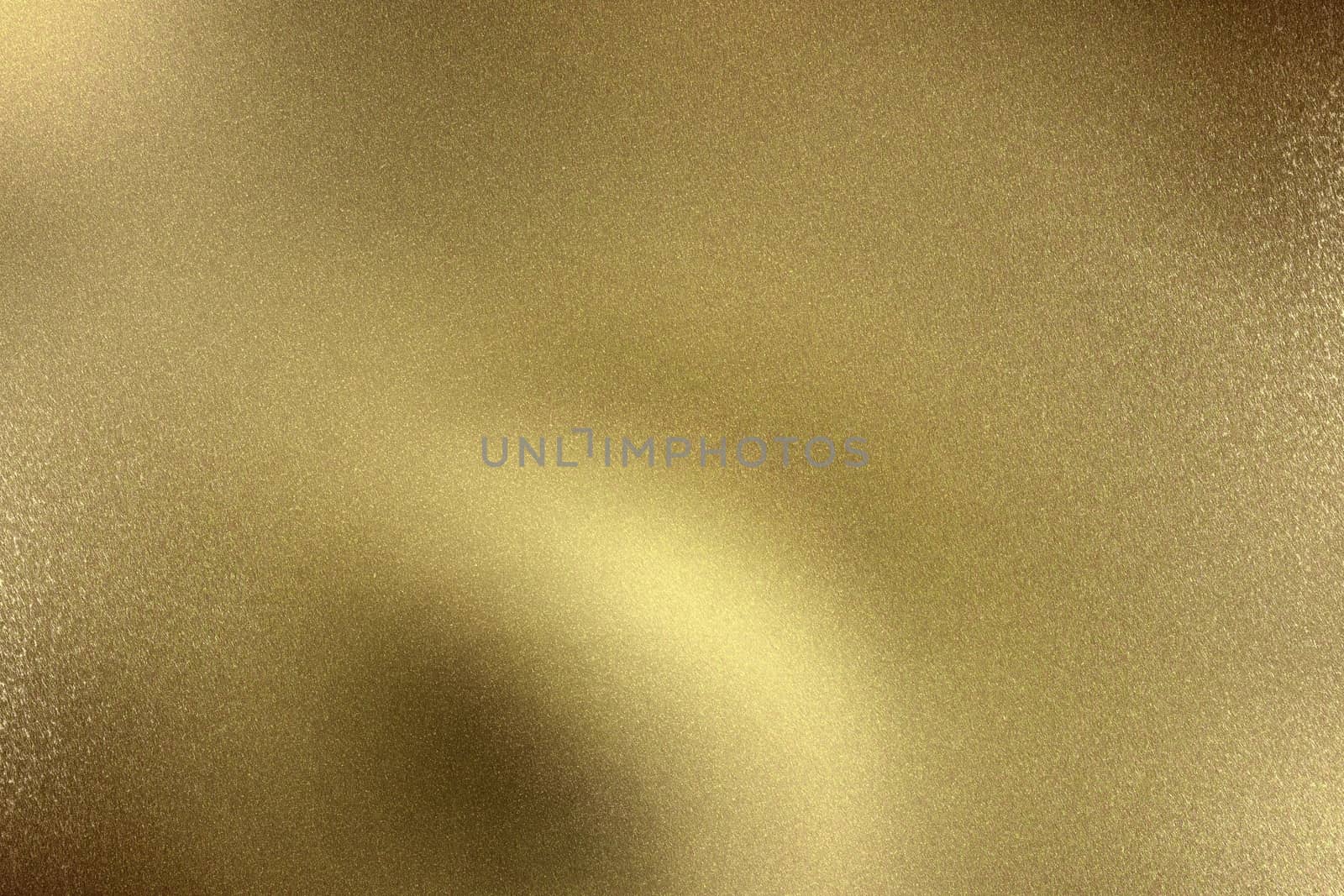 Glowing gold wave metal plate, abstract texture background