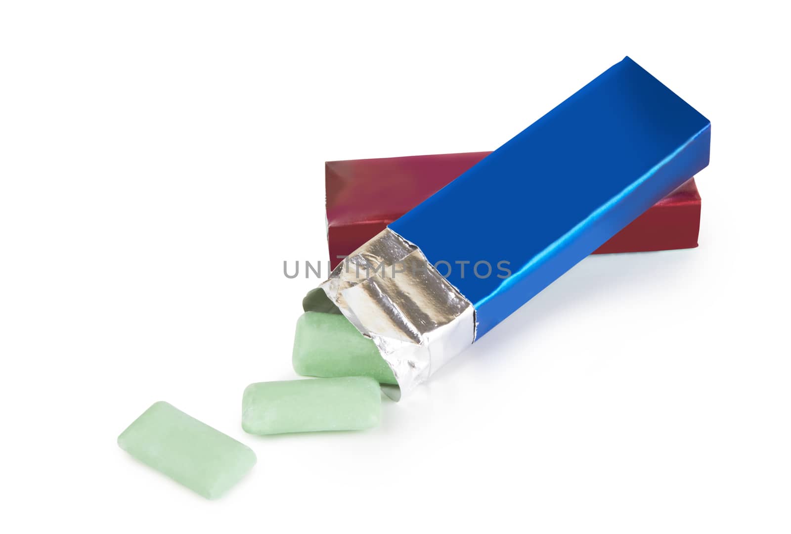 chewing gum isolated on a white background