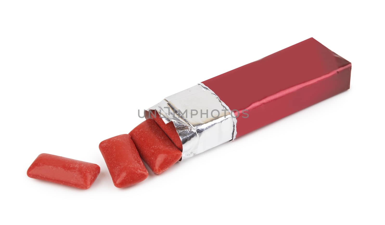 chewing gum isolated on a white background