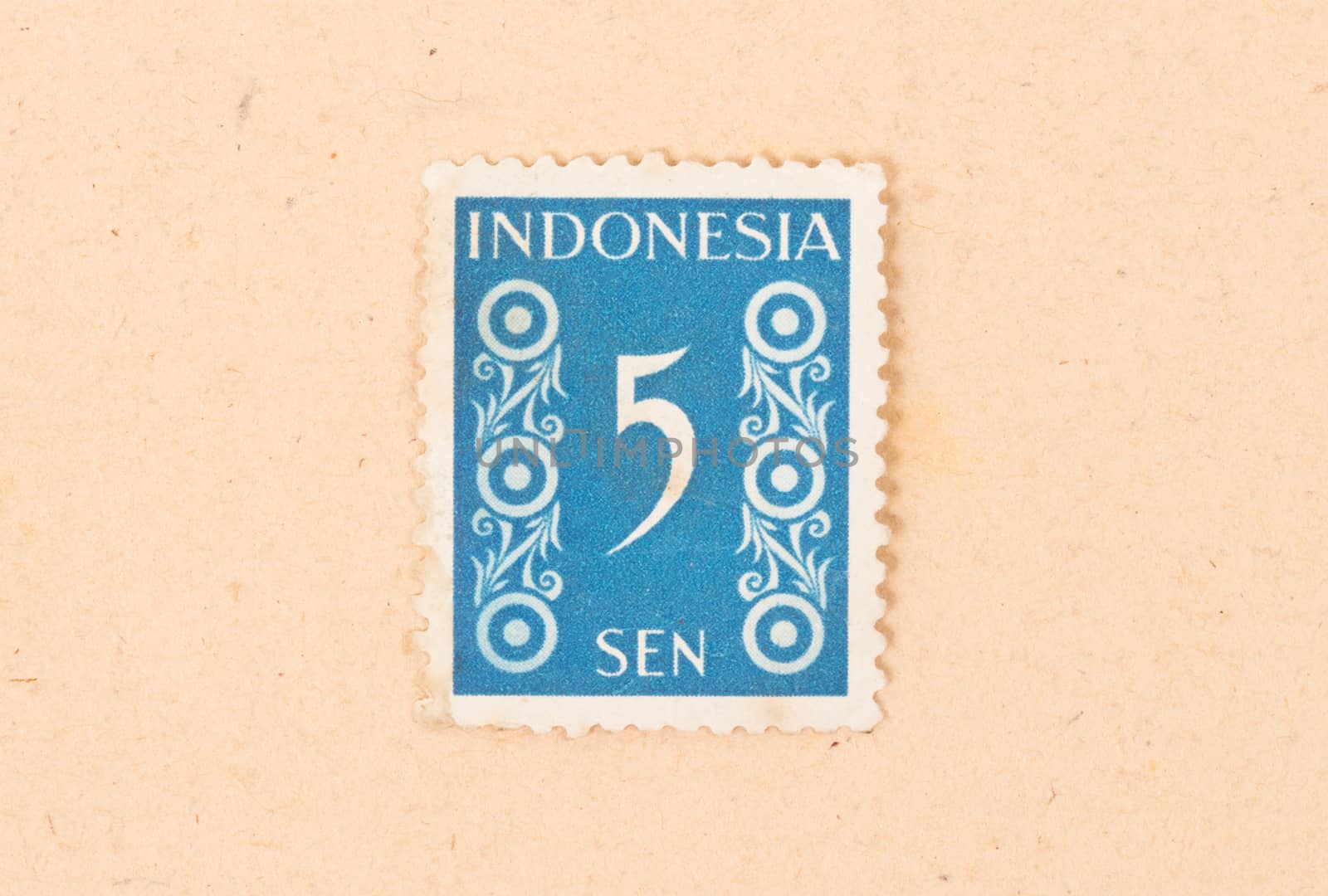 INDONESIA - CIRCA 1960: A stamp printed in Indonesia shows it's value, circa 1960