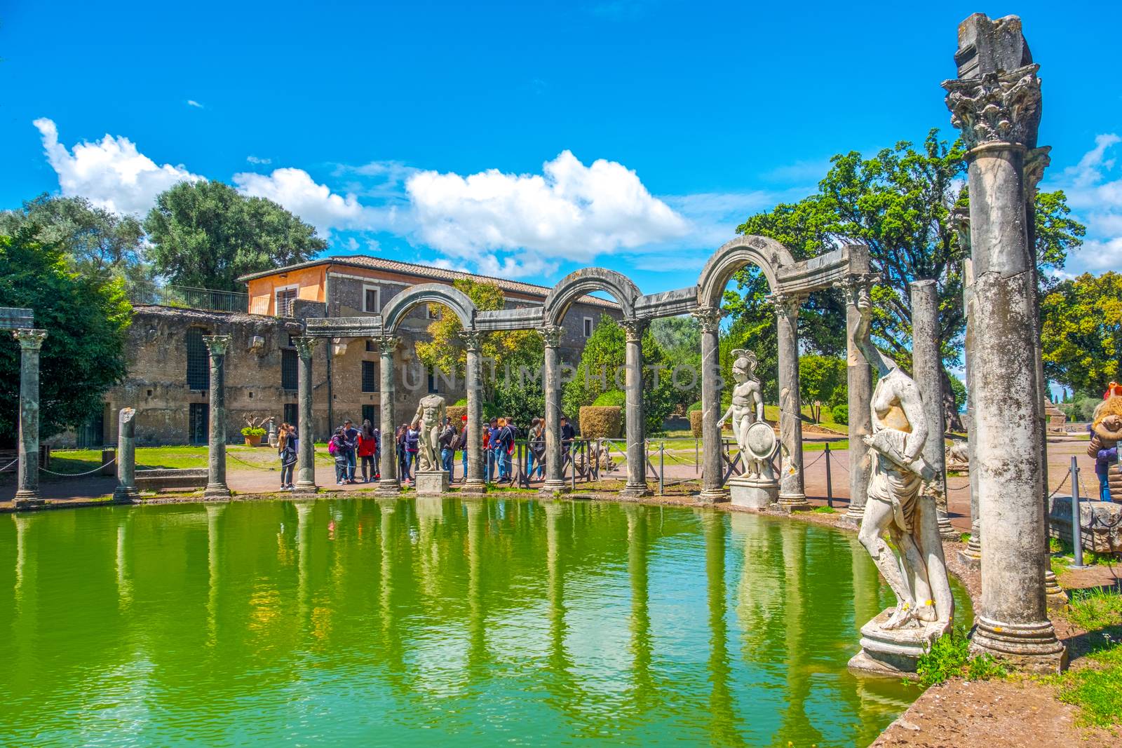 Villa Adriana or Hadrians Villa in the Canopus area in Tivoli - Rome - Italy .