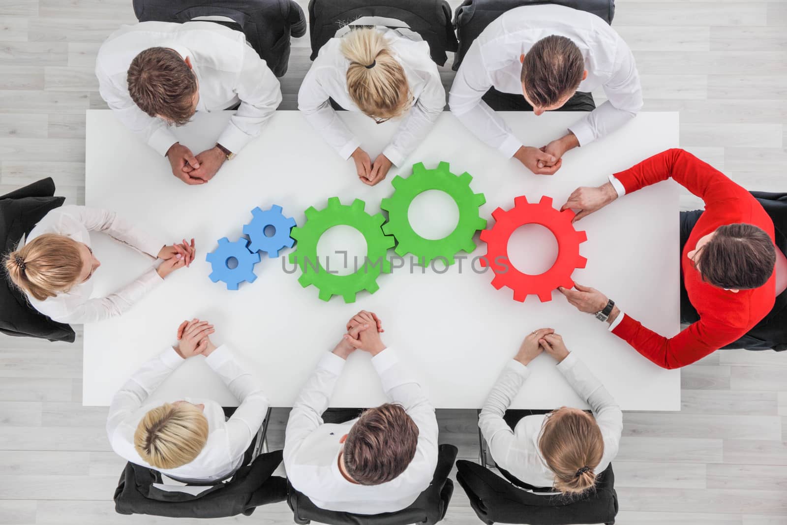 Business team cooperation concept by ALotOfPeople