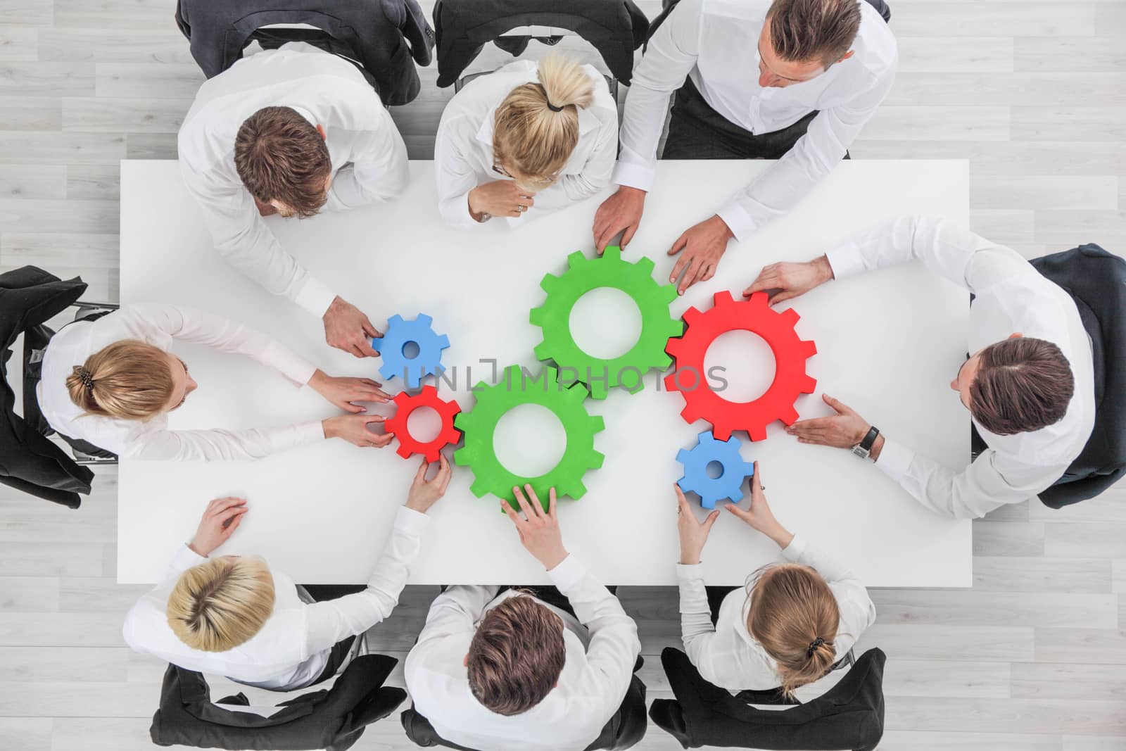 Business team cooperation concept by ALotOfPeople