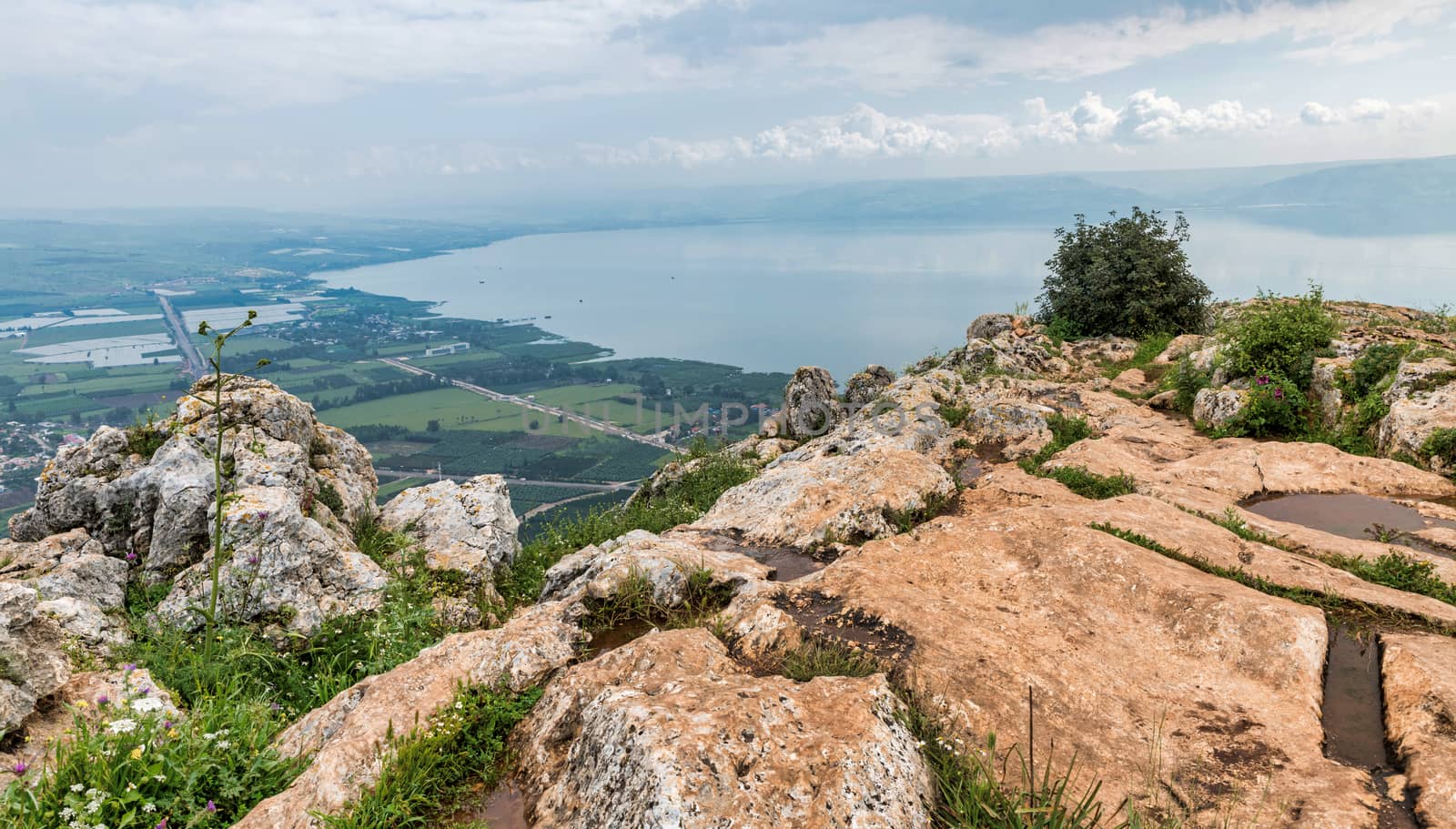 arbel cliff or mount arbel israel by compuinfoto