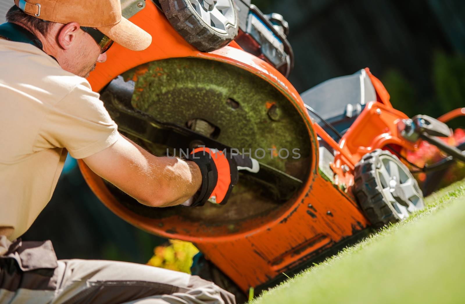 Checking Lawn Mower Blades by welcomia