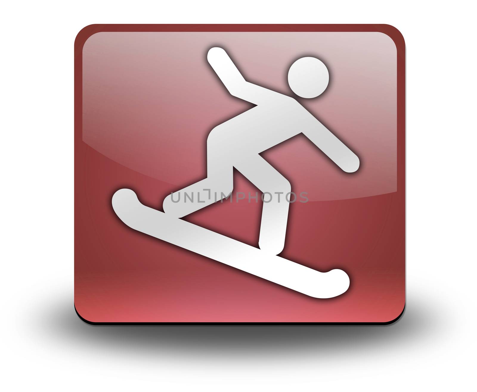 Icon, Button, Pictogram Snowboarding by mindscanner