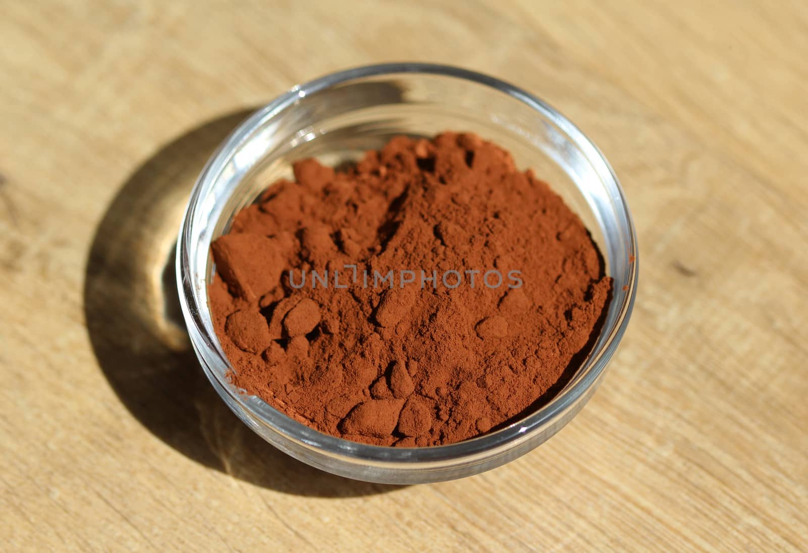 close up of cocoa powder