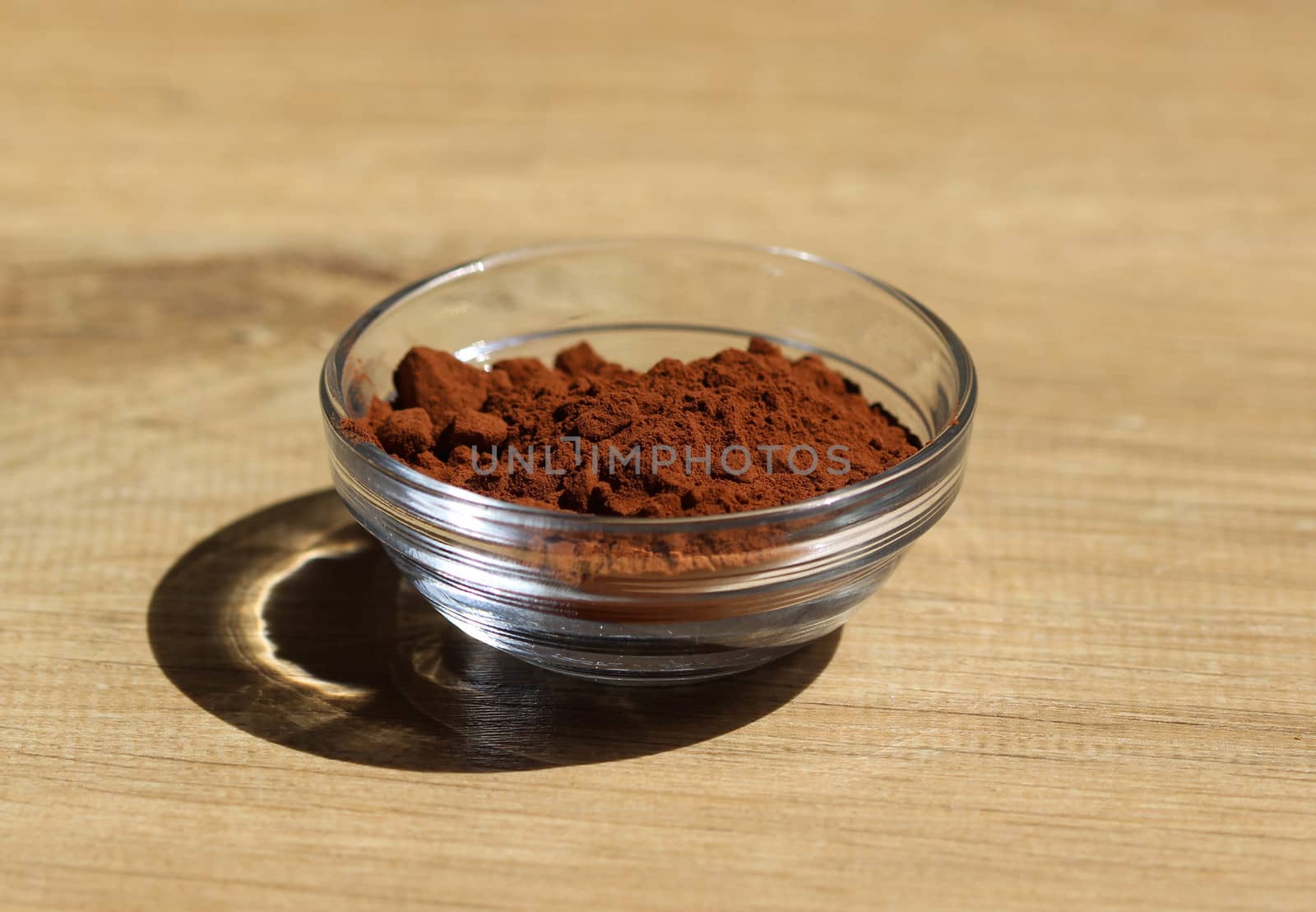close up of cocoa powder