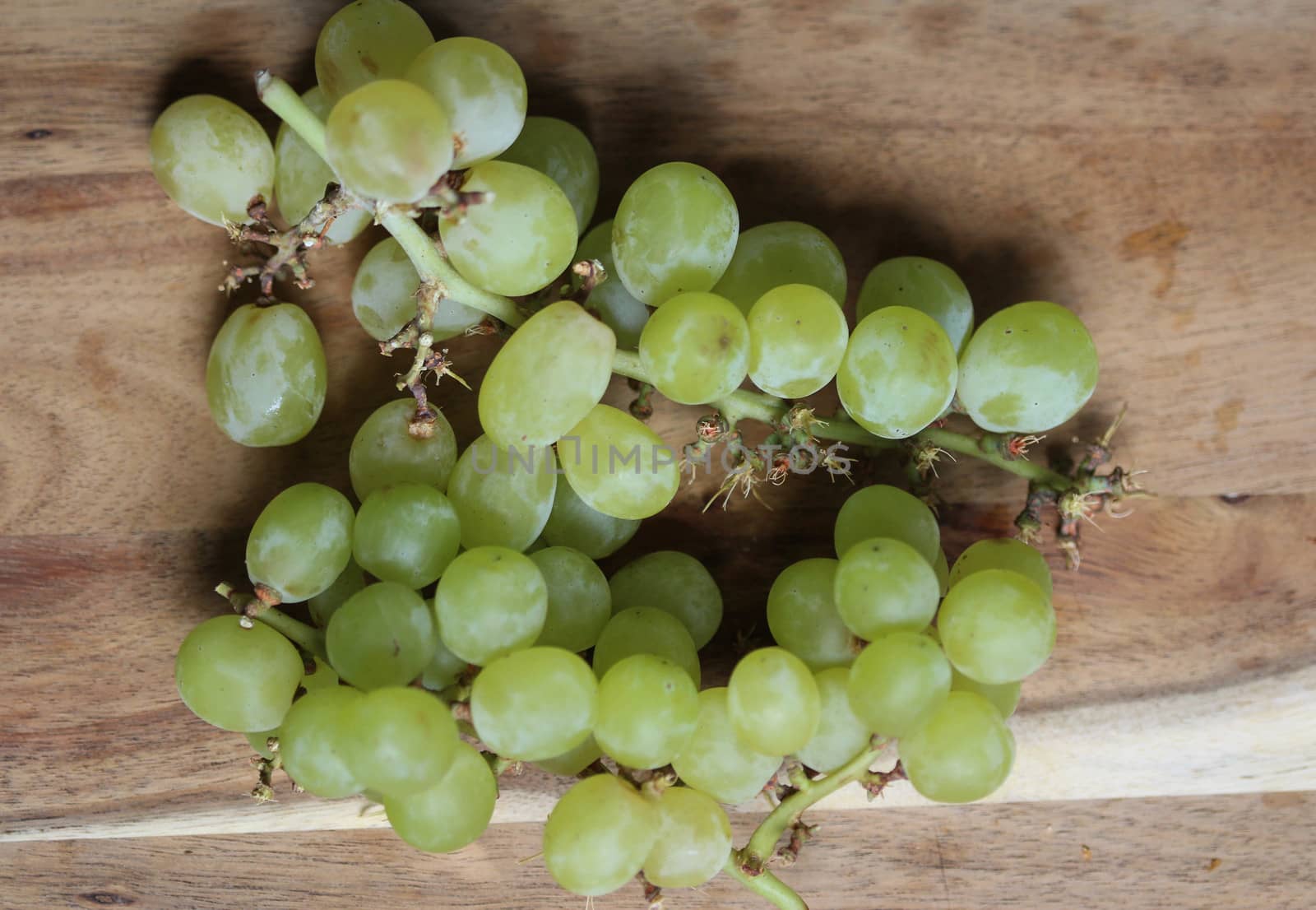 close up of fresh White grapes